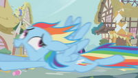 Rainbow Dash screaming for her life S1E10