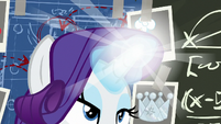 Rarity creating an image with her magic S9E4