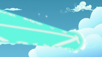 Starlight's magic beam goes through a cloud S5E26