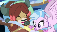 Yona and Silverstream in the treehouse S9E3