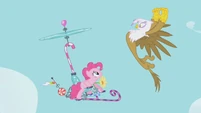 "You're dorkin' up the skies, "Stinkie Pie", so make like a bee and buzz off!