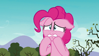 Pinkie Pie hoping she isn't too late S8E3