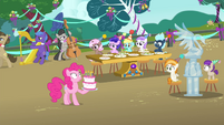 Pinkie Pie is silenced. That's a first.