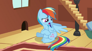 Rainbow Dash points at cutie mark S03E13