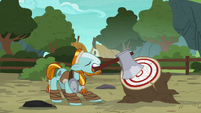 Rockhoof trying to pick up the axe S7E16