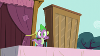 Spike hears the music playing S5E11