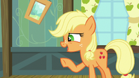 Young Applejack "can you go out to the barn?" S6E23