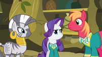 Zecora, Rarity and Big Mac looking S4E14