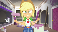 Applejack holding can of purple paint EGDS29