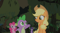 Applejack questions Spikes theory S1E15