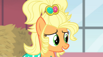 Applejack telling Rarity the dress is hers S4E13