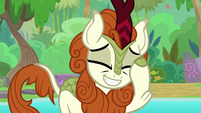 Autumn Blaze looks embarrassed S8E23