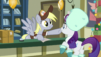Derpy boops Rarity on the nose MLPBGE