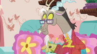 Discord smiling pleased with himself S7E12