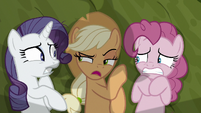 Fake Applejack sharing the party password S8E13