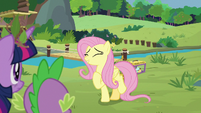 Fluttershy excited for the coronation S9E26