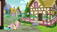 Fluttershy takes Angel to Dr. Fauna's clinic S7E5