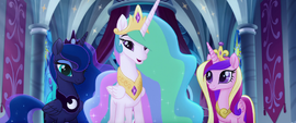 Princess Celestia reassuring Twilight MLPTM