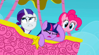 Twilight Rarity and Pinkie disappointed S2E2