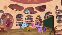 Twilight and Rainbow in the library S4E21