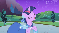 Twilight on her Gala dress