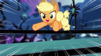 Applejack avoids the vines S4E02