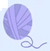Ball of purple yarn