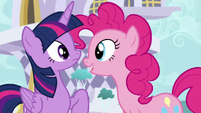 Pinkie "she was one of Cadance's bridesmaids" S5E12