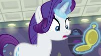 Rarity looking at her pocketwatch S8E4