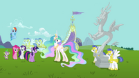 Also we need Discord's spot in the statue garden for a new bird bath