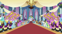 Ponies playing instruments wedding entrance S2E26