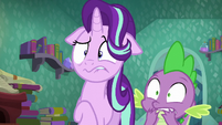 Starlight Glimmer and Spike shocked S6E2