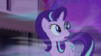 Starlight Glimmer looking at the cold wind S6E25