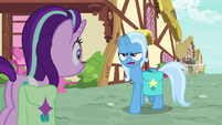 Trixie stomps her hoof on the ground S9E11
