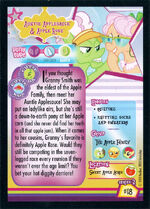 Auntie Applesauce & Apple Rose Enterplay series 2 trading card back