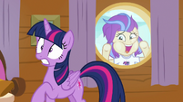 Cruise pony appears outside Twilight's window S7E22