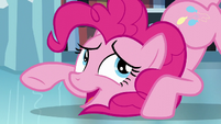 Pinkie "and she accidentally destroyed the Crystal Heart" S6E2