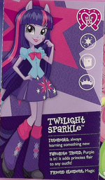 Twilight Sparkle as seen in the Equestria collection pamphlet cropped