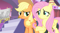 Applejack and Fluttershy confused S4E13