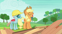 Applejack sighing heavily S8E9