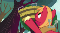 Big Mac holding bucket to catch apples S8E12