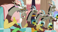 Discord's duplicates don't like his third outfit S7E12