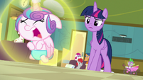 Flurry Heart makes another magic barrier S7E3