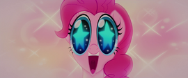 Pinkie Pie with huge stars in her eyes MLPTM