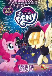 Portada del libro My Little Pony Pinkie Pie Steps Up