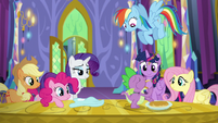 Spike stuffs his face with pancakes S5E3