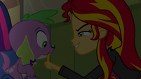 Sunset Shimmer silences Spike EG