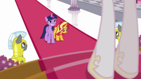 Twilight and Sunset appear before Celestia EGFF