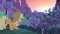 Applejack waiting for the sunrise S4E07