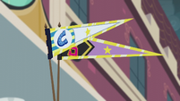 Canterlot High and Crystal Prep pennants EG3